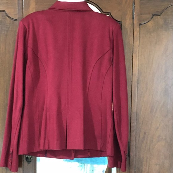Washable Burgundy Jacket Size 6 - Picture 9 of 11